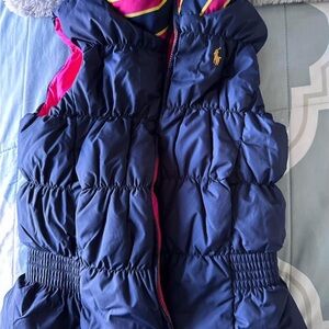 Ralph Lauren Reversible Navy Puffer Vest